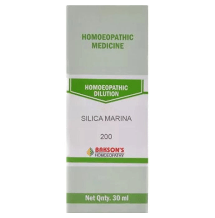 Bakson's Homeopathy Silica Marina Dilution 200 - Classic Derma