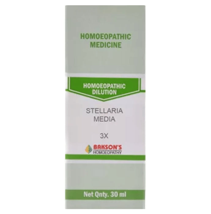 Bakson's Homeopathy Stellaria Media Dilution 3X - Classic Derma