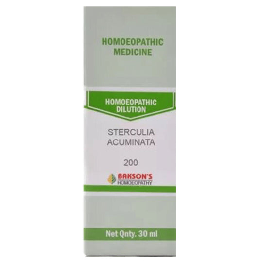 Bakson's Homeopathy Sterculia Acuminata Dilution 200 - Classic Derma