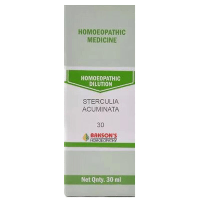 Bakson's Homeopathy Sterculia Acuminata Dilution 30 - Classic Derma