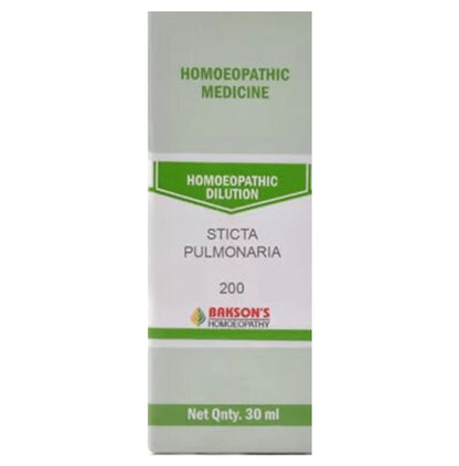 Bakson's Homeopathy Sticta Pulmonaria Dilution 200 - Classic Derma
