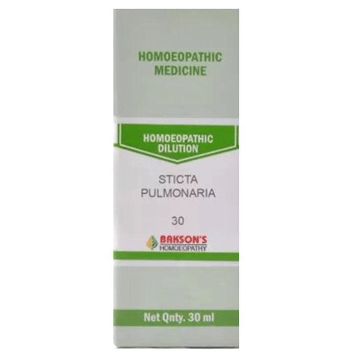 Bakson's Homeopathy Sticta Pulmonaria Dilution 30 - Classic Derma