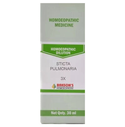 Bakson's Homeopathy Sticta Pulmonaria Dilution 3X - Classic Derma