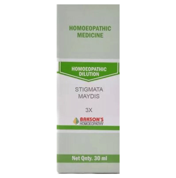 Bakson's Homeopathy Stigmata Maydis Dilution 3X - Classic Derma
