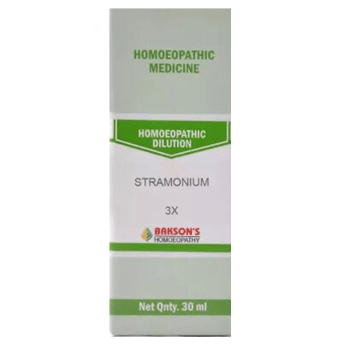 Bakson's Homeopathy Stramonium Dilution 3X - Classic Derma