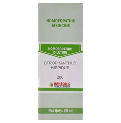 Bakson's Homeopathy Strophanthus Hispidus Dilution 200 - Classic Derma