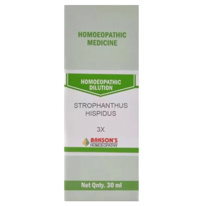 Bakson's Homeopathy Strophanthus Hispidus Dilution 3X - Classic Derma