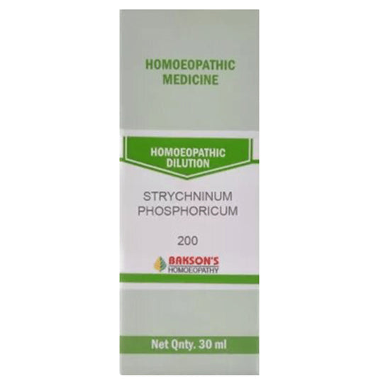 Bakson's Homeopathy Strychninum Phosphroicum Dilution 200 - Classic Derma