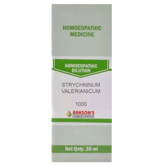 Bakson's Homeopathy Strychninum Valerianicum Dilution 1M - Classic Derma