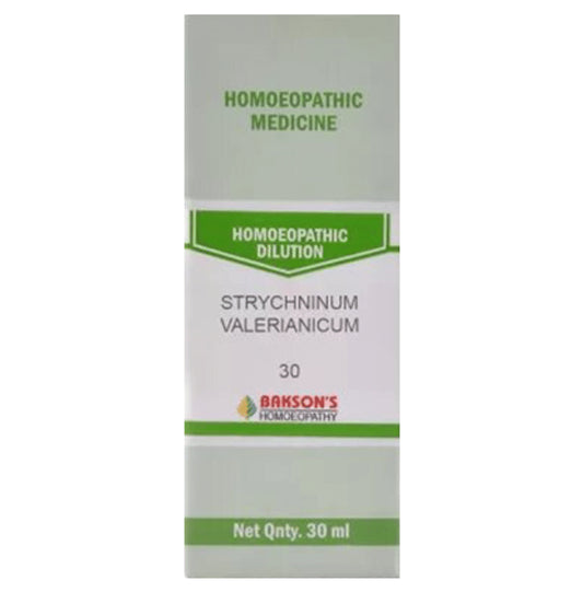 Bakson's Homeopathy Strychninum Valerianicum Dilution 30 - Classic Derma