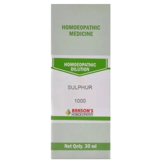 Bakson's Homeopathy Sulphur Dilution 1M - Classic Derma