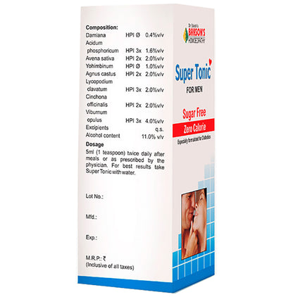 Bakson's Homeopathy Super Tonic for Men Sugar Free