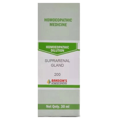 Bakson's Homeopathy Suprarenal Gland Dilution 200 - Classic Derma