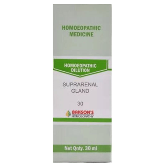 Bakson's Homeopathy Suprarenal Gland Dilution 30 - Classic Derma