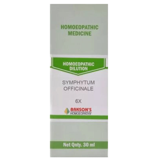 Bakson's Homeopathy Symphytum Officinale Dilution 6X - Classic Derma
