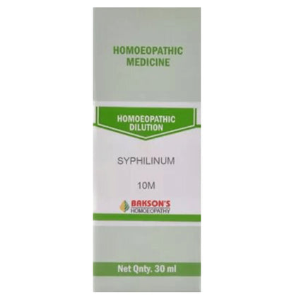 Bakson's Homeopathy Syphilinum Dilution 10M - Classic Derma