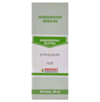 Bakson's Homeopathy Syphilinum Dilution 1M - Classic Derma