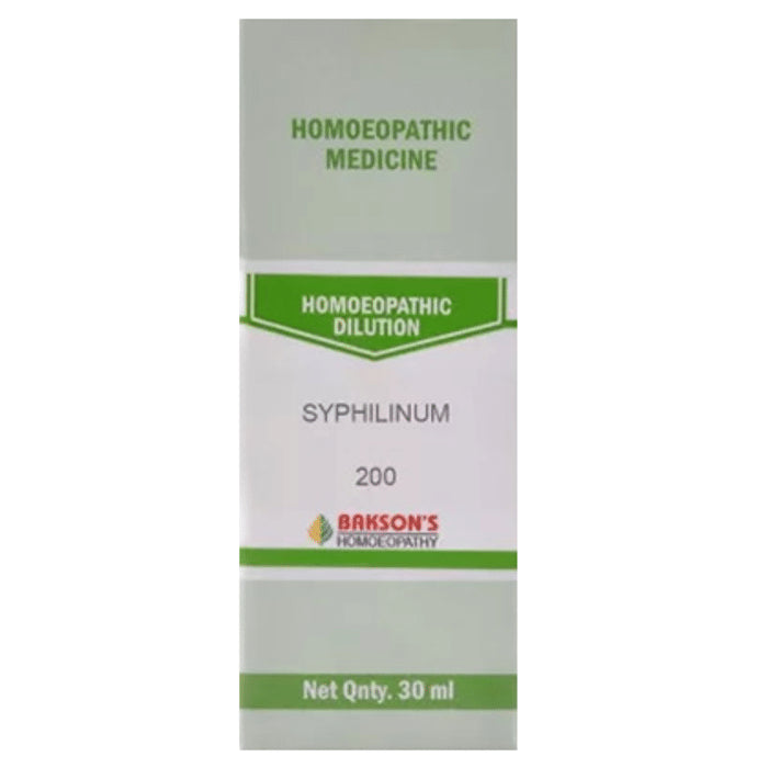 Bakson's Homeopathy Syphilinum Dilution 200 - Classic Derma