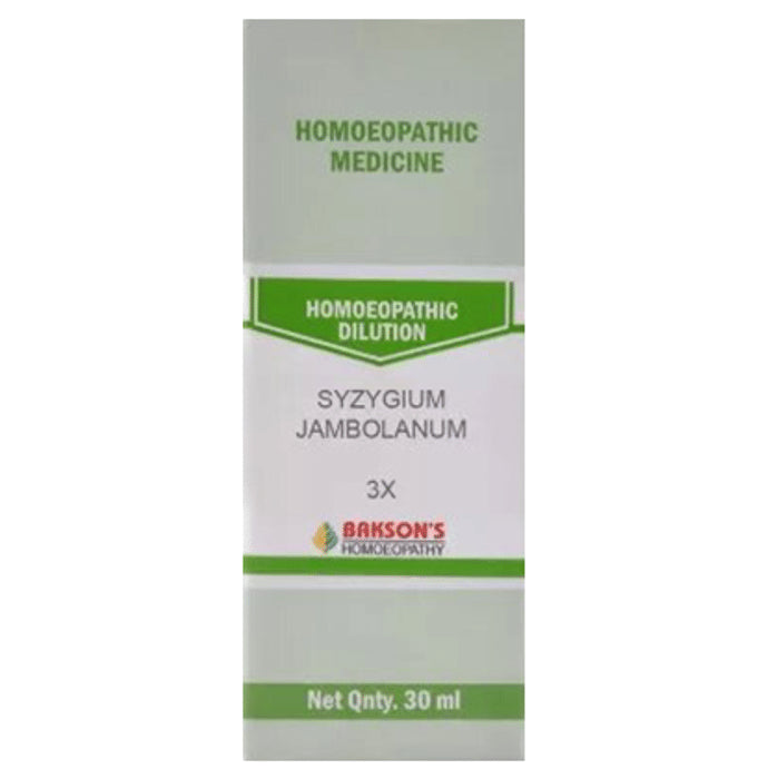 Bakson's Homeopathy Syzygium Jambolanum Dilution 3X - Classic Derma