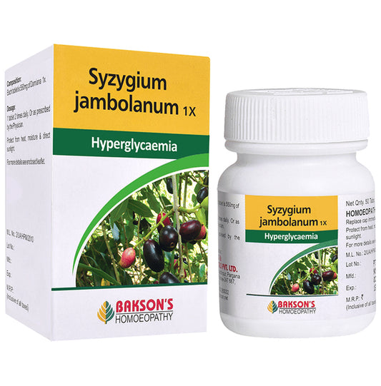 Bakson's Homeopathy Syzygium Jambolanum Tablet 1X - Classic Derma