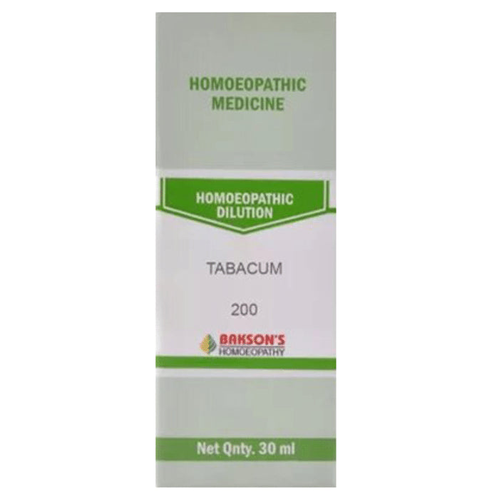 Bakson's Homeopathy Tabacum Dilution 200 - Classic Derma