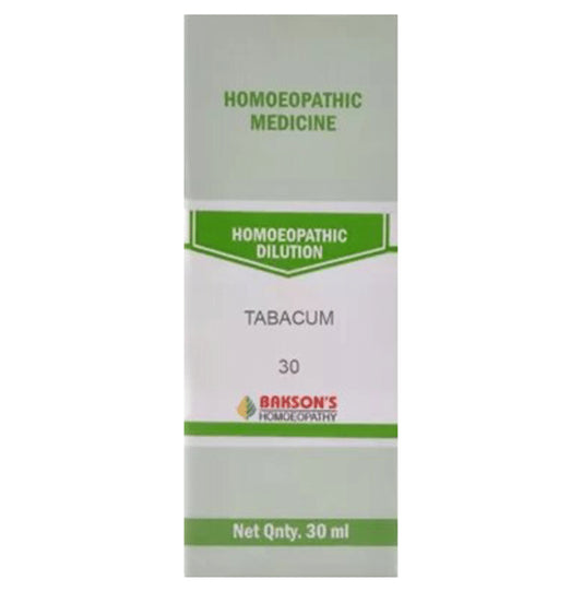 Bakson's Homeopathy Tabacum Dilution 30 - Classic Derma