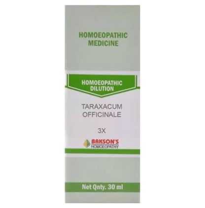 Bakson's Homeopathy Taraxacum Officinale Dilution 3X - Classic Derma