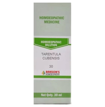 Bakson's Homeopathy Tarentula Cubensis Dilution 30 - Classic Derma