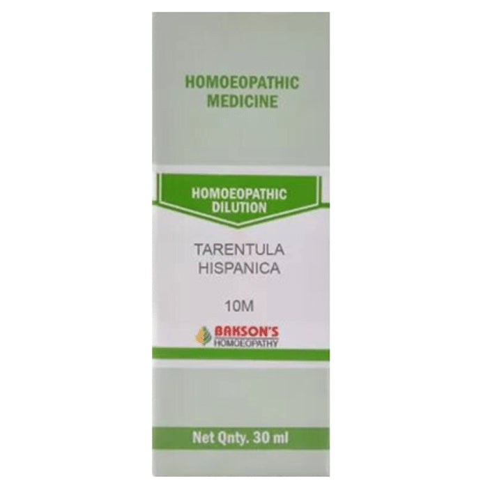 Bakson's Homeopathy Tarentula Hispanica Dilution 10M - Classic Derma