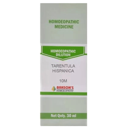 Bakson's Homeopathy Tarentula Hispanica Dilution 10M - Classic Derma