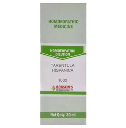 Bakson's Homeopathy Tarentula Hispanica Dilution 1M - Classic Derma