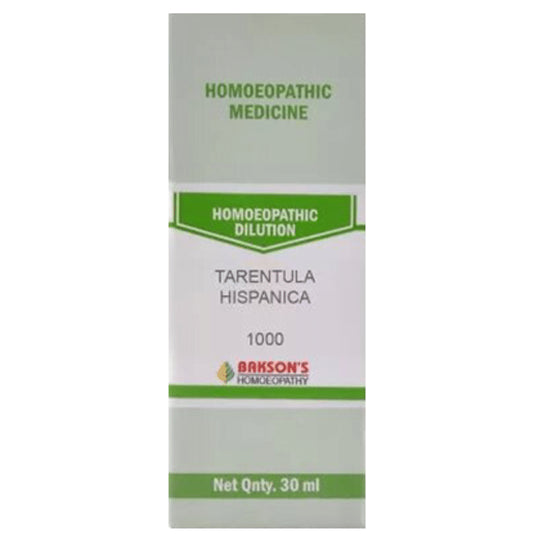 Bakson's Homeopathy Tarentula Hispanica Dilution 1M - Classic Derma