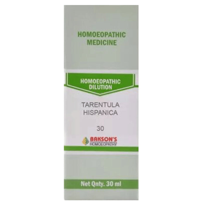 Bakson's Homeopathy Tarentula Hispanica Dilution 30 - Classic Derma