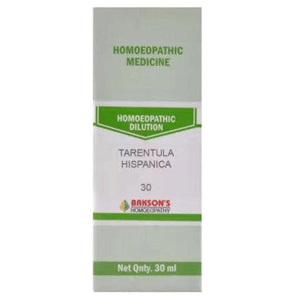 Bakson's Homeopathy Tarentula Hispanica Dilution 30 - Classic Derma