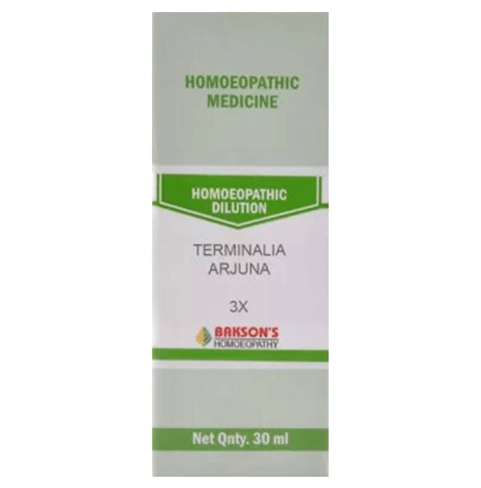 Bakson's Homeopathy Terminalia Arjuna Dilution 3X - Classic Derma