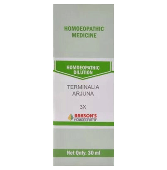 Bakson's Homeopathy Terminalia Arjuna Dilution 3X - Classic Derma