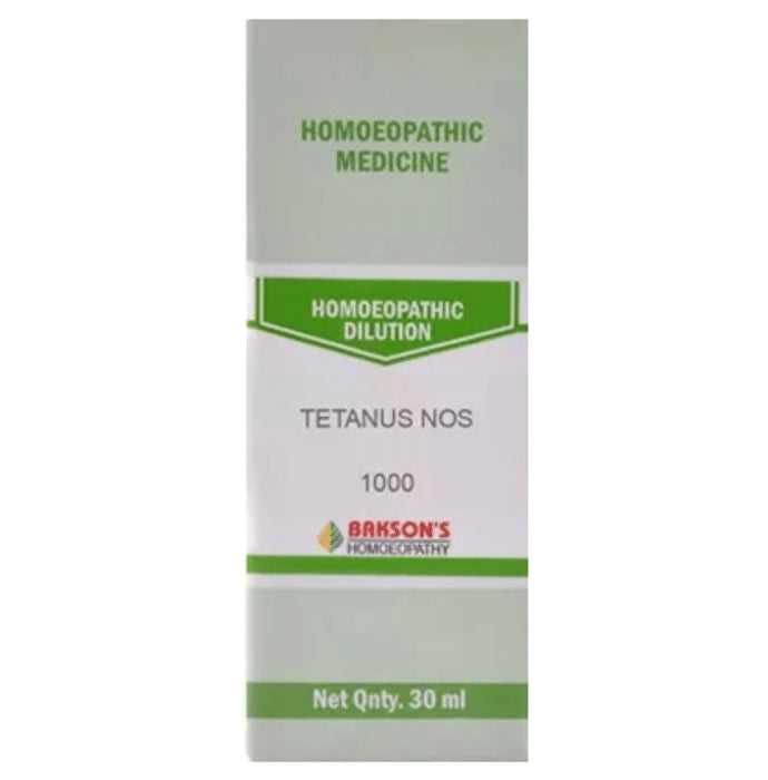 Bakson's Homeopathy Tetanus Nos. Dilution 1000 CH - Classic Derma