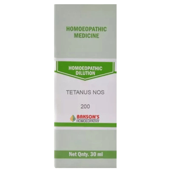 Bakson's Homeopathy Tetanus Nos. Dilution 200 - Classic Derma