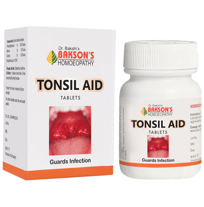 Bakson's Homeopathy Tonsil Aid Tablet - Classic Derma