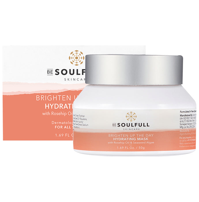 Be Soulfull Brighten Up The Day Hydrating Face Mask with Rosehip Oil and Seaweed Algae - Classic Derma