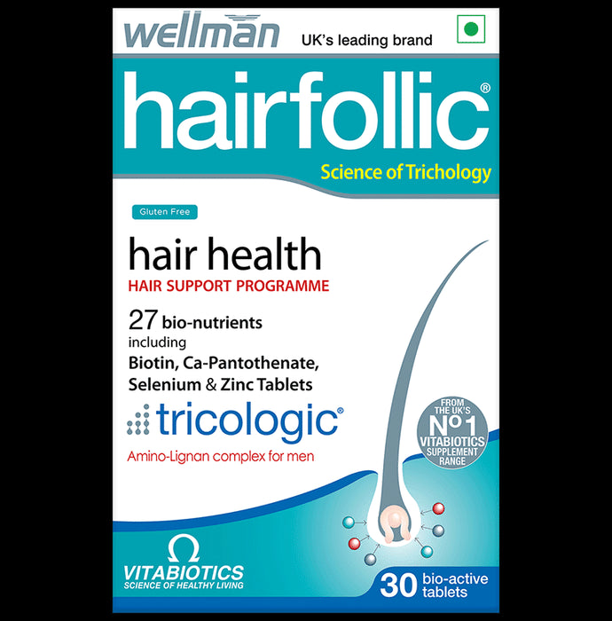 Wellman Hairfollic Hair Supplement Tablet - Classic Derma