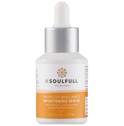 Be Soulfull Drops of Brilliance Brightening Serum with Vitamin C, Niacinamide & Licorice Root Extract