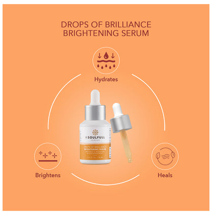 Be Soulfull Drops of Brilliance Brightening Serum with Vitamin C, Niacinamide & Licorice Root Extract