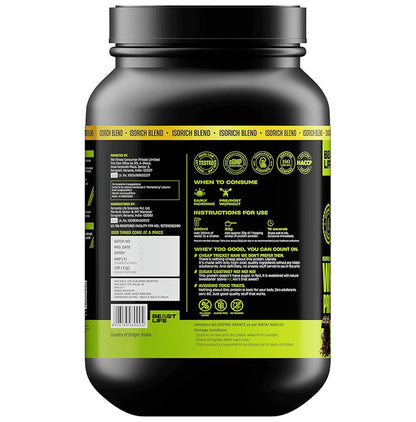 BeastLife Isorich Blend Whey Protein Powder Double Rich Chocolate