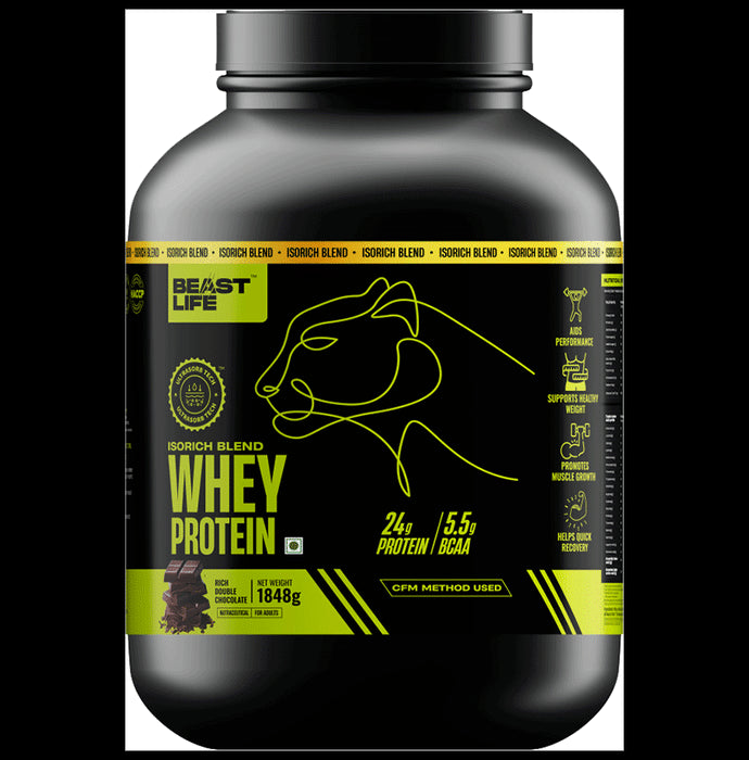 BeastLife Isorich Blend Whey Protein Powder Double Rich Chocolate - Classic Derma