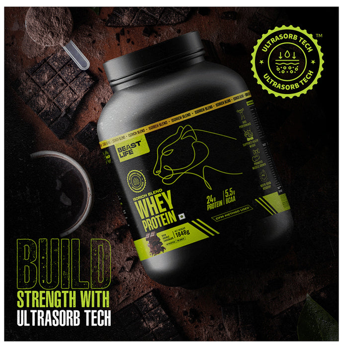 BeastLife Isorich Blend Whey Protein Powder Double Rich Chocolate