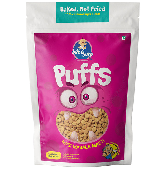 Bebe Burp Puffs (35gm Each) Ragi Masala Masti - Classic Derma