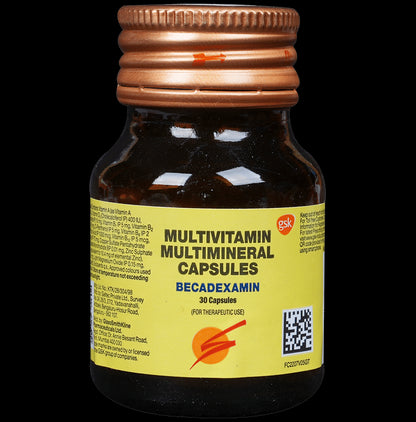 Becadexamin Multivitamin & Multimineral Capsule Soft Gelatin Capsule - Classic Derma