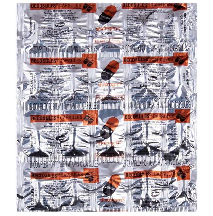 Becosules Capsule with B-Complex & Vitamin C | For Mouth Ulcers