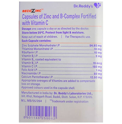 Becozinc Capsule Helps Overcome Vitamin & Mineral Deficiency, Boosts Immunity